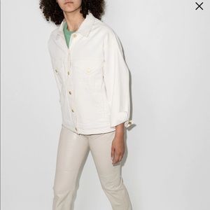 Frame Denim White Jean Jacket